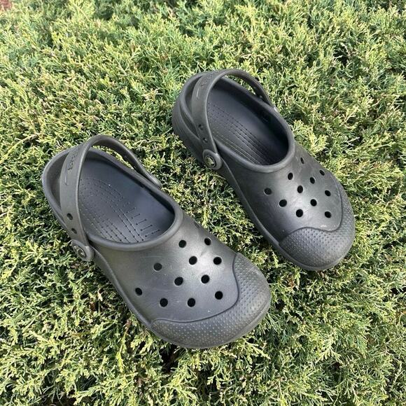 Crocs Unisex Classic Clogs Size M 6 W 8 Black Sandals - Picture 4 of 13